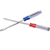 وينتج الصانع مفك البراغي البلوري الأحمر الأزرق مزود بشريط شفاف مغنطيسي يبلغ 3 بوصات Item Picture